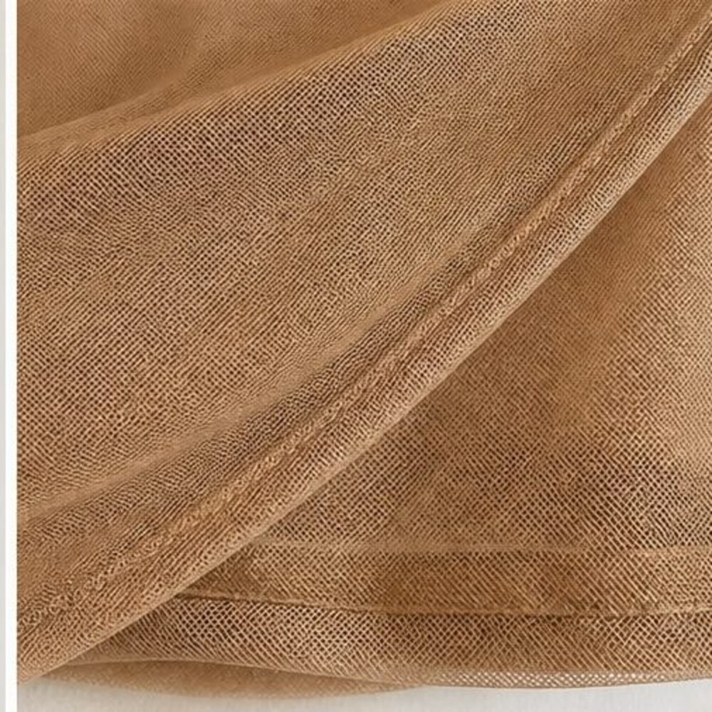 Camel Ruffle Blouse - Picture 6 of 6